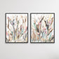 Cattails, Fine Art Print set of 2, Landscape Painting, Grass, watercolor landscape painting, Sallie Otenasek,
