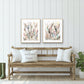 Cattails, Fine Art Print set of 2, Landscape Painting, Grass, watercolor landscape painting, Sallie Otenasek,