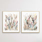 Cattails, Fine Art Print set of 2, Landscape Painting, Grass, watercolor landscape painting, Sallie Otenasek,