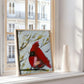Cardinal Bird Art, Red Cardinal Print, Modern Farmhouse Art, Bird Lover Art, Gift for Bird Lover, Bird Collectors, Original Art by SallieO
