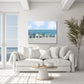 Beach Art, Chairs in the Sand Wall Art, Coastal Decor Print, Museum Quality Canvas Print, Cottage Core Beach Vibe Artwork