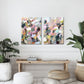 Flower Wall Art Print Set of 2 Colorful Abstract Floral Painting, Floral Wall Prints FREE Shipped to Home, Painted by Artist, The Dowry