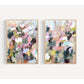 Flower Wall Art Print Set of 2 Colorful Abstract Floral Painting, Floral Wall Prints FREE Shipped to Home, Painted by Artist, The Dowry