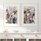Flower Wall Art Print Set of 2 Colorful Abstract Floral Painting, Floral Wall Prints FREE Shipped to Home, Painted by Artist, The Dowry