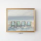 Coastal Beach Wall Art Print, Muted Tone Beach Painting, Cottage Decor, Family Room Artwork, House Warming Gift, Giglee Quality Prints