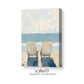 Coastal Wall Art, Soft Pastel Beach Landscape Artwork Coastal Home Decor, Relaxing Ocean Scene, Giclee Print on Paper, Wrapped Canvas Print