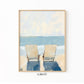Coastal Wall Art, Soft Pastel Beach Landscape Artwork Coastal Home Decor, Relaxing Ocean Scene, Giclee Print on Paper, Wrapped Canvas Print