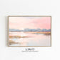 Pink Marsh Landscape Wall Art Print Sunrise Artwork Waterscape Large Wall Art Impressionist Art Cottagecore Decor Fine Art Print,