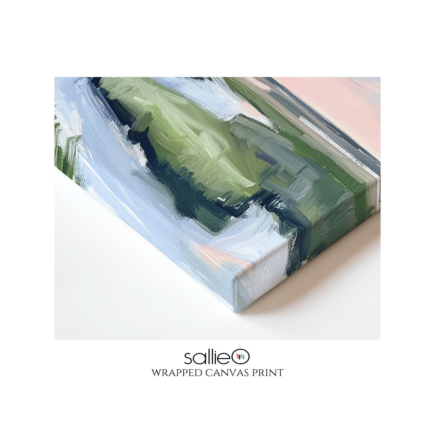 Pink and Green Marsh Landscape Wall Art, Coastal Marshland Painting, Impressionist River Print, Nature Inspired Art, Oyster Cove No 3