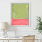 Modern Rothko Abstract Wall Art Print Green and Red Minimalist Painting for Beach Inspired Decor, Print and Ship Rothko Style Art