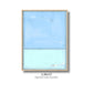 Modern Coastal Abstract Wall Art Print Minimalist Painting for Beach Inspired Decor, Print and Ship Rothko Style Art, Lavender Over Teal