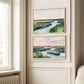 Pink and Green Marsh Landscape Wall Art, Coastal Marshland Painting, Impressionist River Print, Nature Inspired Art, Oyster Cove No 3