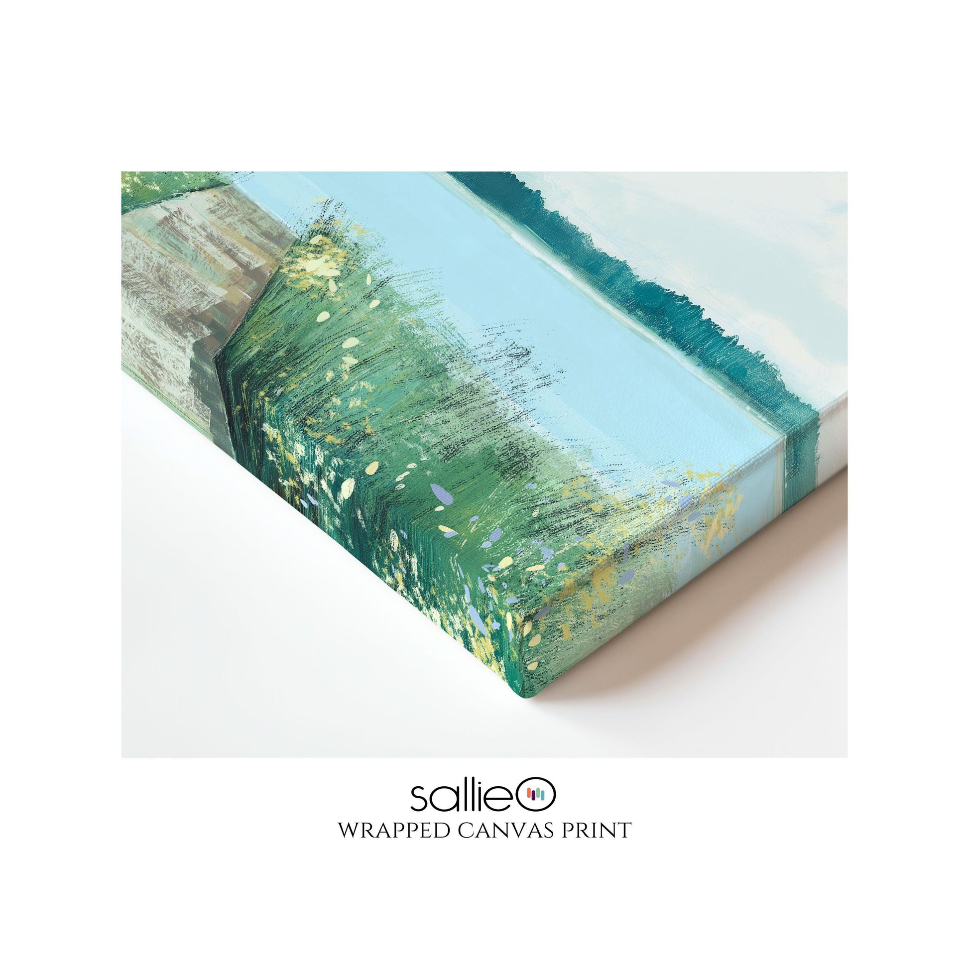 Marshland Coastal Wall Art River Wildflowers and Boardwalk Landscape Giclee Print Modern Coastal Decor, River Watch Art SallieO
