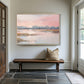 Pink Marsh Landscape Wall Art Print Sunrise Artwork Waterscape Large Wall Art Impressionist Art Cottagecore Decor Fine Art Print,