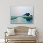 Coastal Marsh Sunset Art Print: Textured Pastel Landscape, SallieO