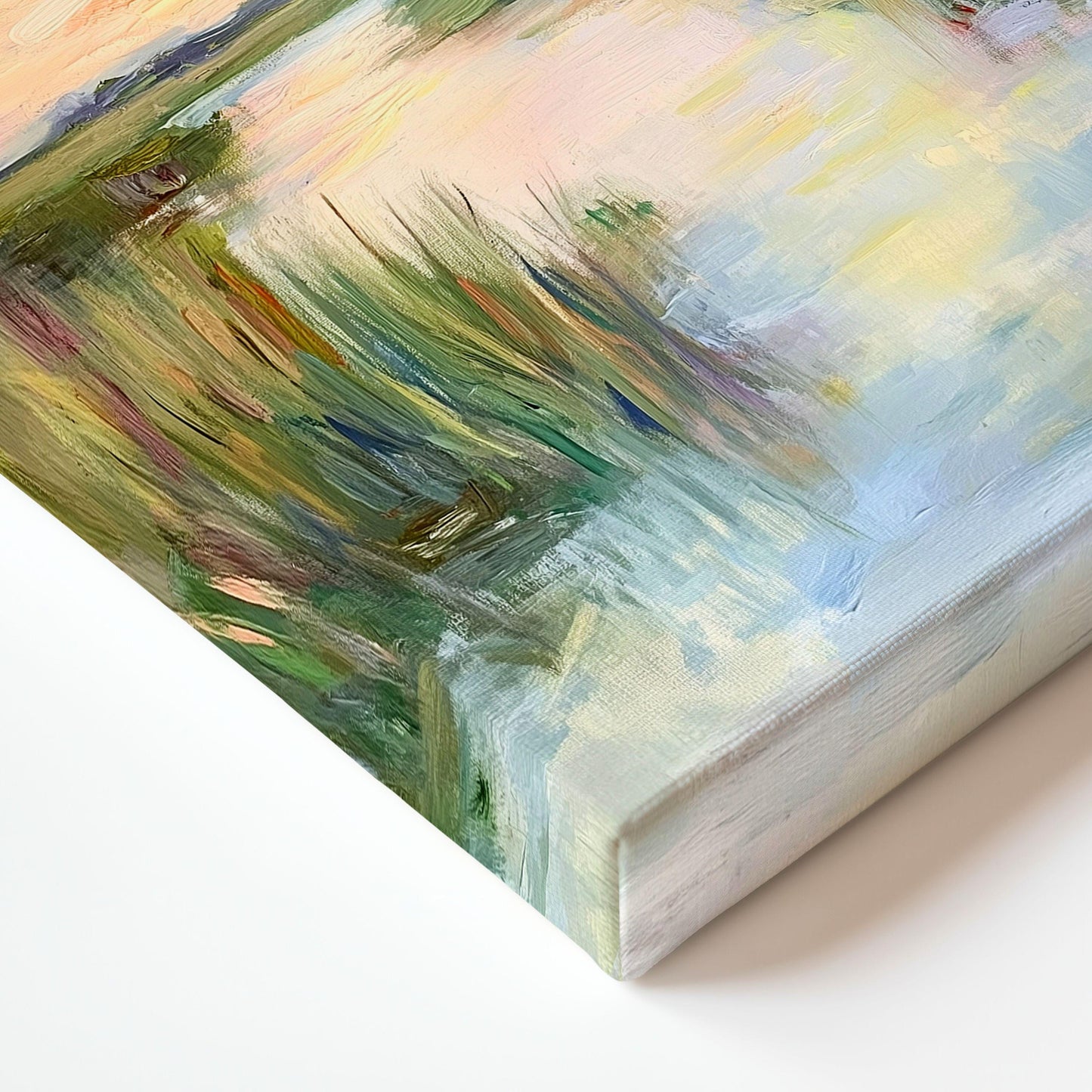 Marsh Sunset Print: Coastal Bayou Landscape Art, Pastel Sky