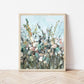 Wildflower Meadow Painting: Abstract Floral Landscape Art Print, SallieO