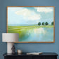 Marsh Landscape Wall Art, Blue and Green Coastal Painting, Family Room Art, Cottagecore decor,