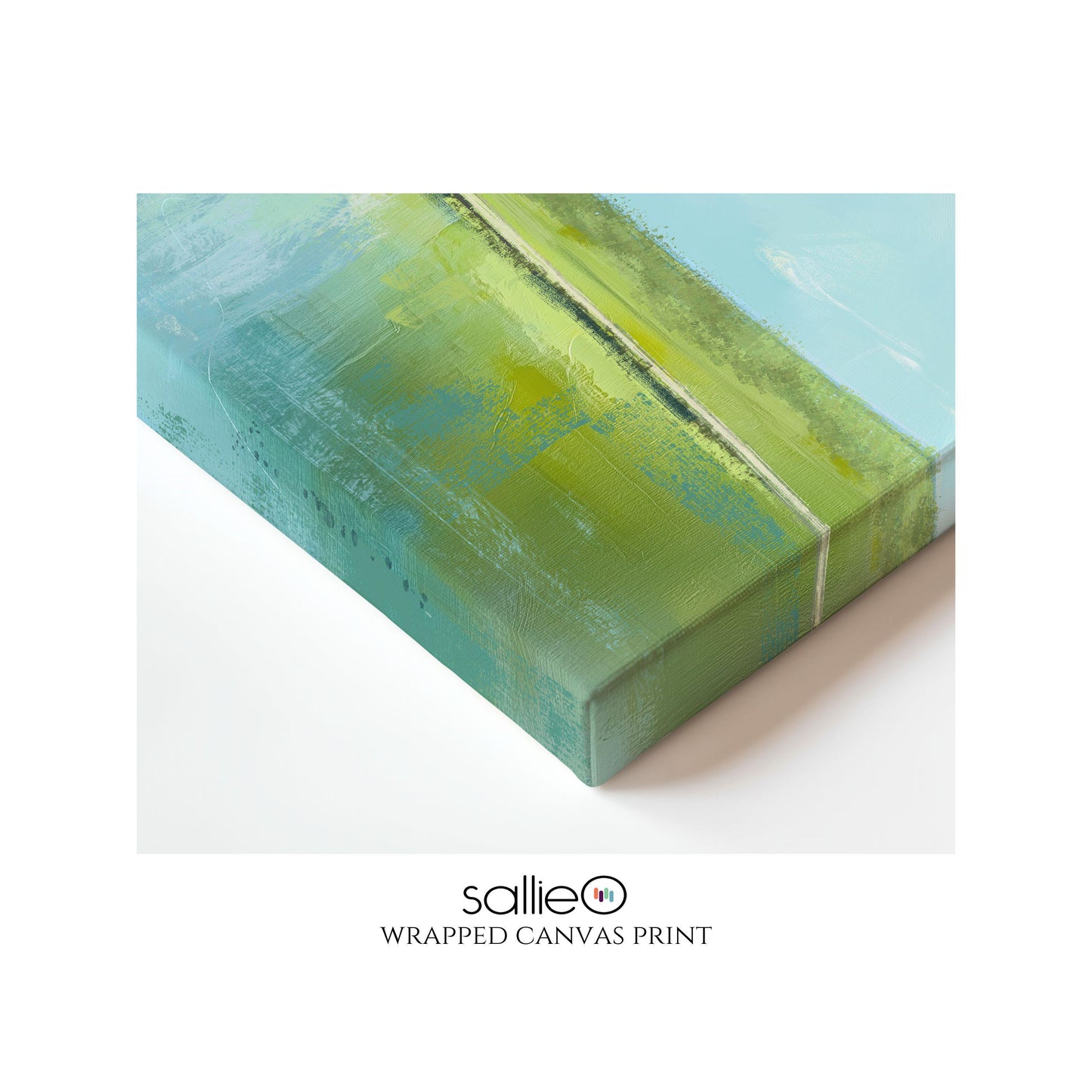 Chesapeake Bay Wall Art Print, Blue Green Marsh Landscape Painting
