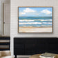 Blue Sea and White Waves Wall Art Print, Modern Coastal Ocean Decor, SallieO