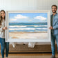 Blue Sea and White Waves Wall Art Print, Modern Coastal Ocean Decor, SallieO