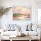 Pastel Marsh Landscape Wall Art Print Soft Coastal Pink Sky Nature Painting, Southern Marshland Fine Art Print, Carolina Sunset