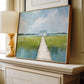 Coastal Marsh Landscape Art Print, Cottagecore Wall Art, Aqua Blue and Green Summer Painting, Boho Coastal Style, SallieO