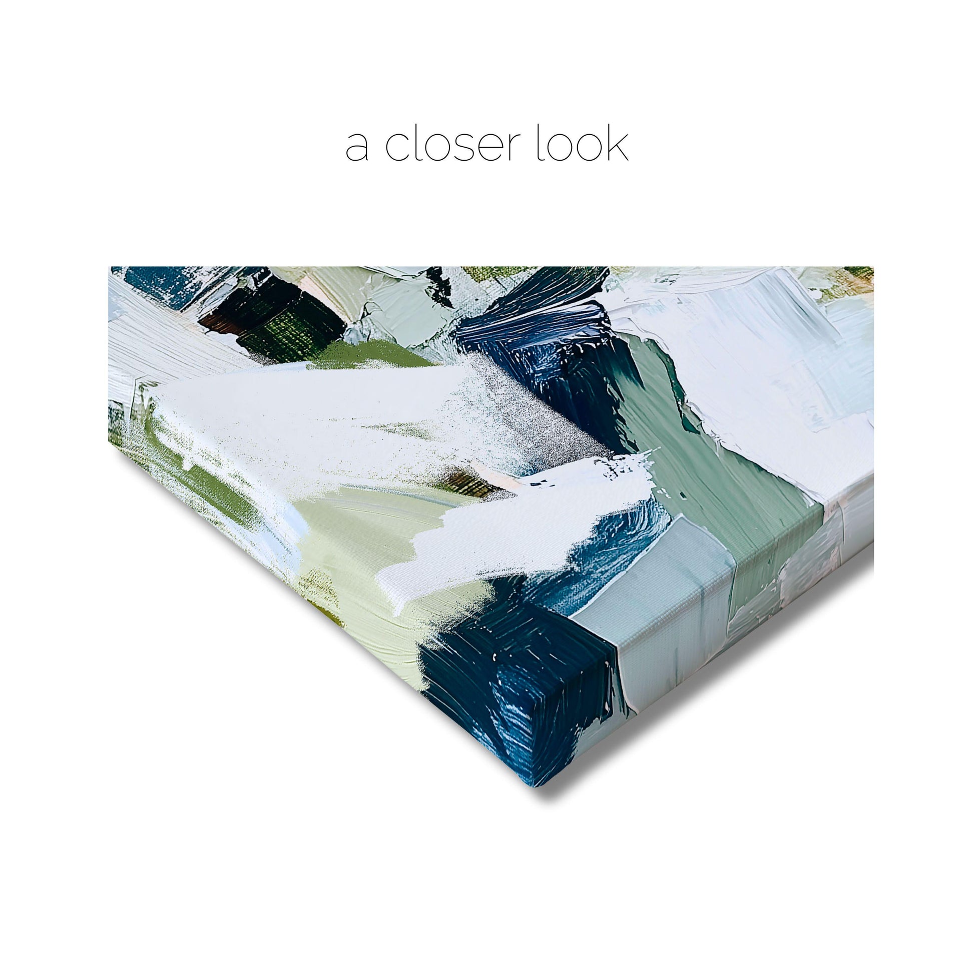 Coastal Abstract Print Set of Three, Large Contemporary Nautical Artworks for Beach House, Soft Blue and Sage Wall Art