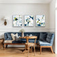 Coastal Abstract Print Set of Three, Large Contemporary Nautical Artworks for Beach House, Soft Blue and Sage Wall Art