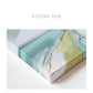 Abstract Coastal Landscape Print, Blue Green Tropical Beach Wall Art, Modern Beach House Decor
