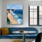 Pacific Ocean Cliff Art Print, Modern Beach House Decor, Vertical Artwork in Wrapped Canvas or Cotton Rag Paper, Framing Available
