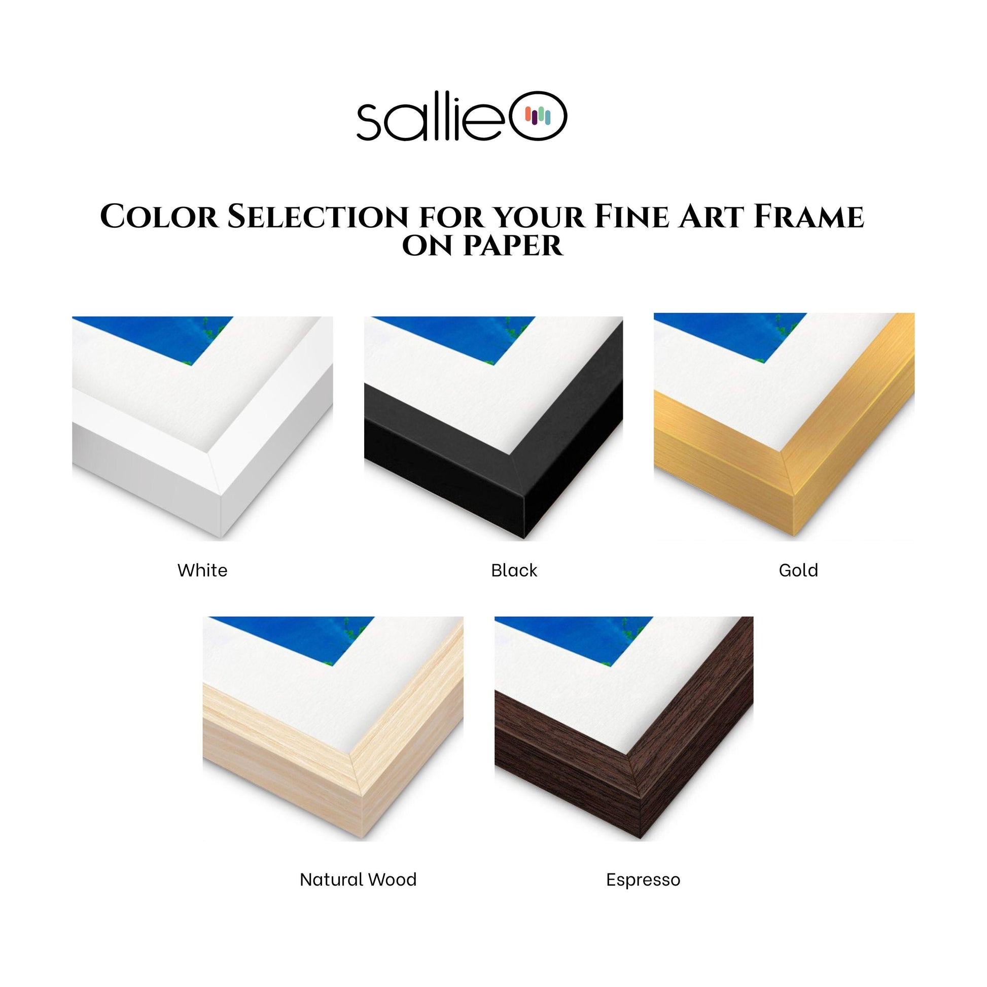 Wood Frame for SallieO Paper Prints, Made to Order Hand Crafted Wood Frames, SallieO Customers Only
