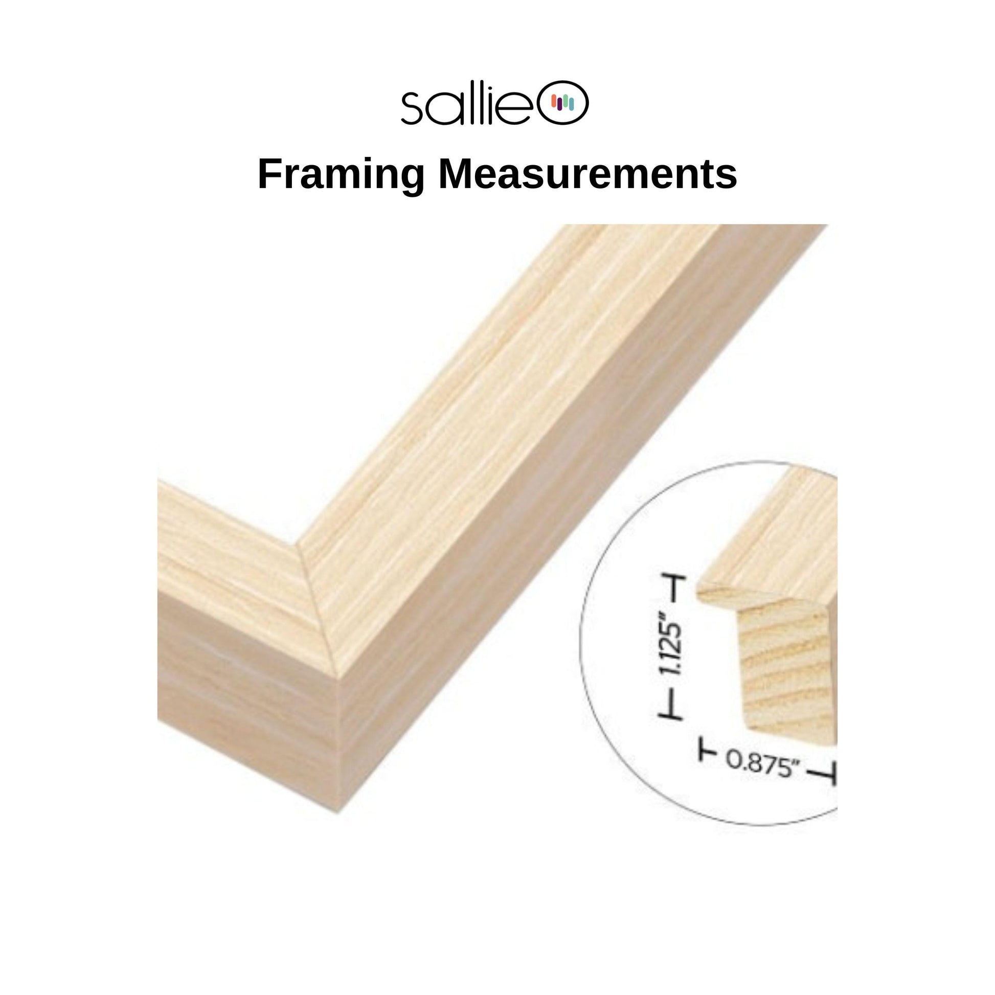 Wood Frame for SallieO Paper Prints, Made to Order Hand Crafted Wood Frames, SallieO Customers Only