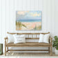 Coastal Beach Landscape Art Print, Pastel Ocean Seascape, Calm Shore Wall Art, Minimalist Coastal Decor, Of Salt and Sand