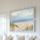 Coastal Beach Landscape Art Print, Pastel Ocean Seascape, Calm Shore Wall Art, Minimalist Coastal Decor, Of Salt and Sand
