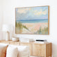 Coastal Beach Landscape Art Print, Pastel Ocean Seascape, Calm Shore Wall Art, Minimalist Coastal Decor, Of Salt and Sand