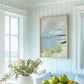 Ocean Shoreline Art Print No. 5, Beach Landscape Wall Art, Neutral Tone Coastal Painting, SallieO