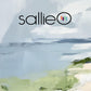 Ocean Shoreline Art Print No. 5, Beach Landscape Wall Art, Neutral Tone Coastal Painting, SallieO